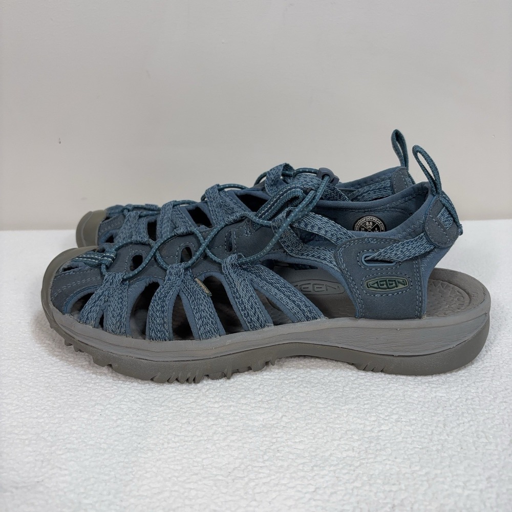 Keen Whisper Sandals Women's 8.5 Smoke Blue‎ Waterproof Lightweight Comfort